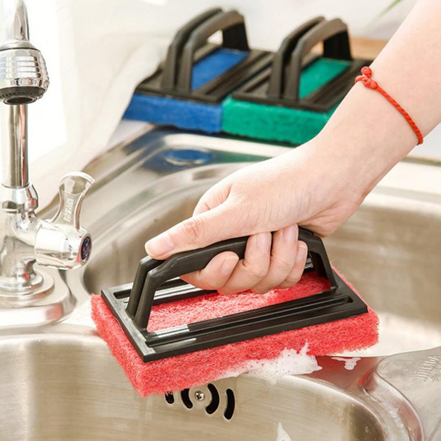3408 Tile Cleaning Multipurpose Scrubber Brush With Handle 3408 Tile Cleaning Multipurpose Scrubber Brush With Handle